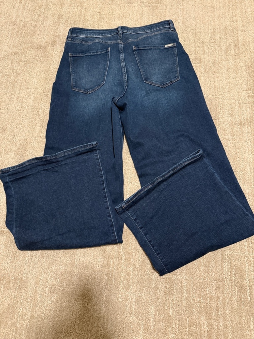 White House Black Market high-rise wide leg jeans Sz 10 - Picture 5 of 5